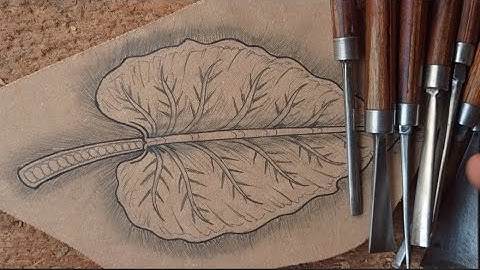 Simple and easy leaf carving how to wood carving