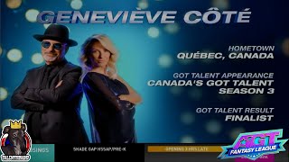 Geneviève Côté Full Performance Qualifiers Week 3 | America's Got Talent Fantasy League 2024 S01E03