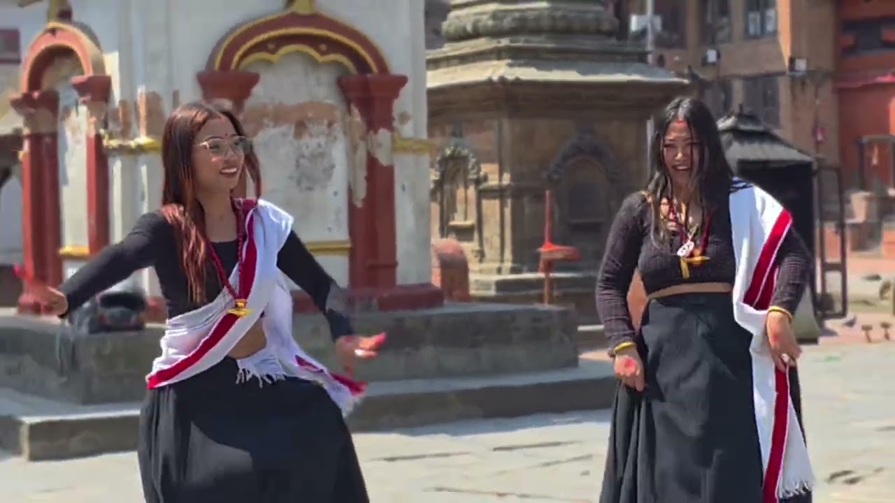 Maya madula newari song cover dance Rojman Maharjan, Nisha Deshar ft. Jyasa Films