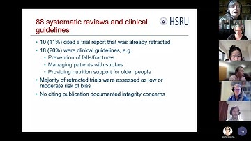 Statewide Biobank Seminar Series - Retracted papers in systematic reviews and guidelines