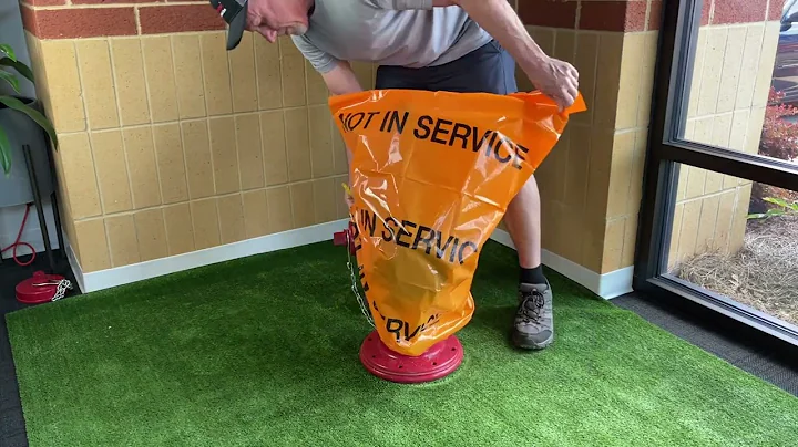 Orange Polypropylene Hydrant Bag