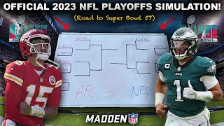 Simulating the 2023 NFL Playoffs on Madden! (Live Games)
