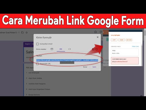 Video: Bagaimana cara mengubah nama tautan Google Form saya?