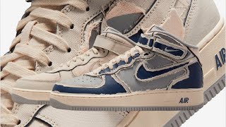 Nike Air Force 1 Mid “Pearl White” Tear Away - YouTube