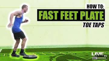 How To Do FAST FEET PLATE TOE TAPS | Exercise Demonstration Video and Guide