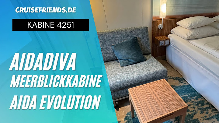 AIDAdiva 4251 - Meerblickkabine - Rundgang durch die Kabine nach der Werft - AIDA Cruises Evolution