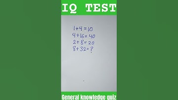Gk Quiz|Iq test|Math Puzzle #iqtest #gkquiz #gk #ytshorts