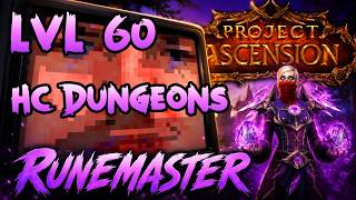 CoA Conquest of Azeroth Ascension WOW - RUNEMASTER lvl 60 HC Dungeons Today