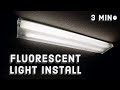 How to Install a Fluorescent Light 💡 | 3 Min Tutorial