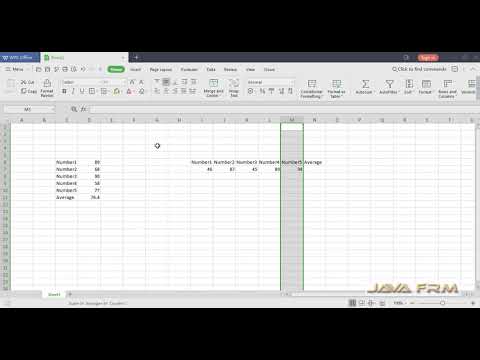 WPS Office Spreadsheet Tutorial - average Function | WPS Office 2019