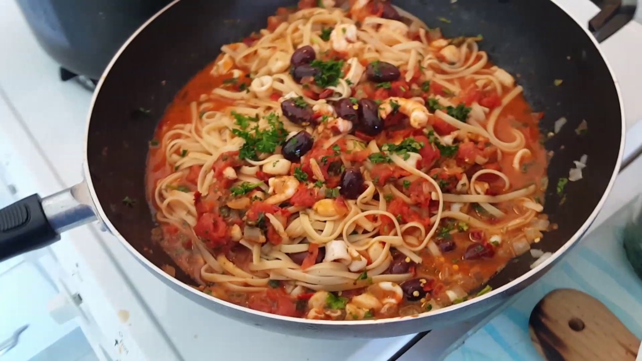 000027 Gabagool's Mafia recipes recipes to die for Linguine Puttanesca