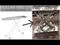 NEW DIY DOLLAR TREE BLING WRAP TABLE Idea! Ironing board trick used!