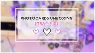 ♡ stray kids photocards unboxing | распаковка карт ♡