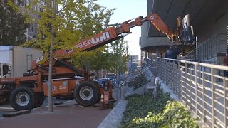 Mary Schneider Enriquez describes the installation of 'Doris Salcedo: The Materiality of Mourning'