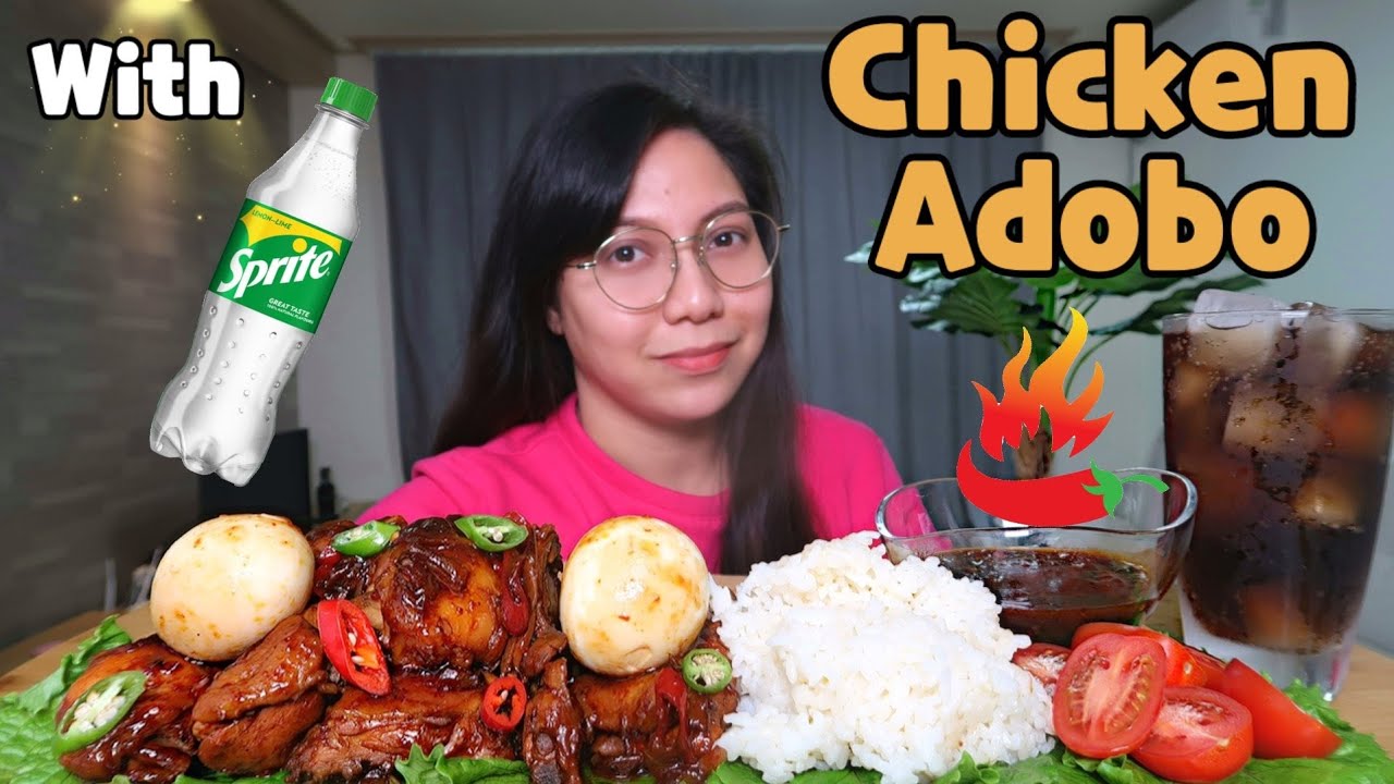 SPICY CHICKEN ADOBO MUKBANG Mukbang Philippines Chef Obang YouTube