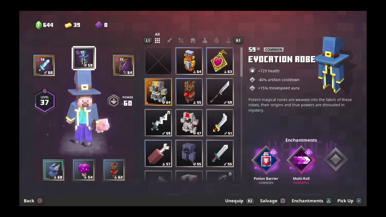 Playing MineCraft Dungeons