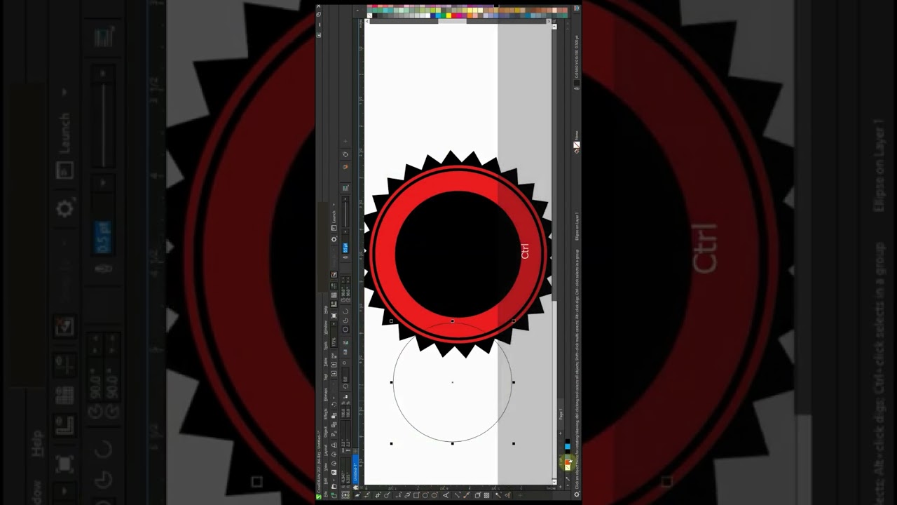 Screen Print Logo Design - Coreldraw