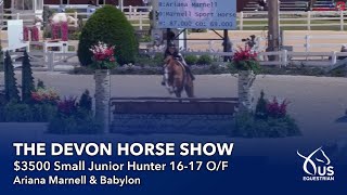 Ariana Marnell &amp; Babylon | $3500 Small Junior Hunter 16-17 O/F | The Devon Horse Show