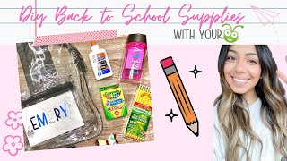 DIY Back to School Supplies Cricut Edition * EASY WITH TIPS | Let’s Craft About It