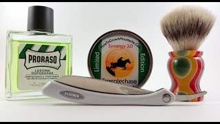 Feather DX Folding Pearl Shave w/Steeplechase (Ninja Class)