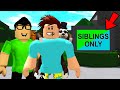 Club Was SIBLINGS ONLY.. They TRAPPED One Of Us! (Roblox Bloxburg)