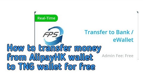 #AlipayHKtoTNG #FPS How transfer money from AlipayHK account to TNG account using FPS.