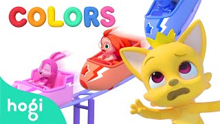 New Learn Colors With Roller Coaster Fun Theme Park Colors For Kids Hogi & Pinkfong