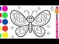 How to Draw a Beautiful Butterfly | Easy Step by Step Tutorial 🦋