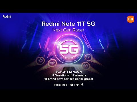 Redmi Note 11T 5G Product Launch | 30.11.21