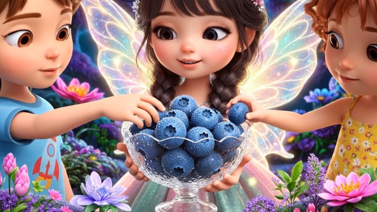 Blueberries with Fairy May 🫐 Learn Fruits & Colors | Healthy Superfoods for Kids