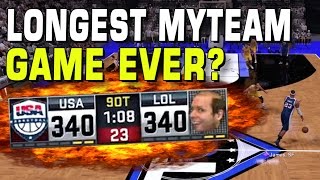 Longest NBA2K16 myTeam Game? 2K CRASHES? screenshot 1