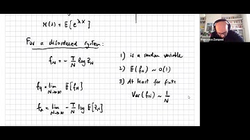 Statistical physics of disordered systems - lecture 3