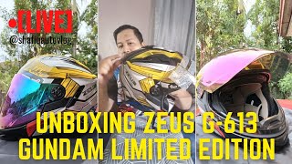 [LIVE]: Unboxing Zeus Helmet G-613 | Gundam Edition RX-78.