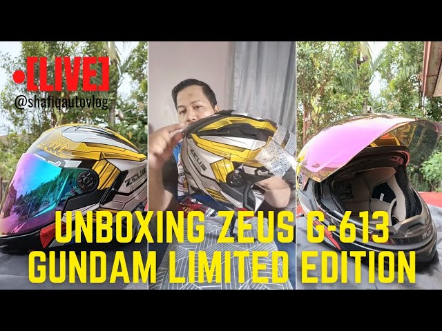 LIVE]: Unboxing Zeus Helmet G-613 | Gundam Edition RX-78. - YouTube