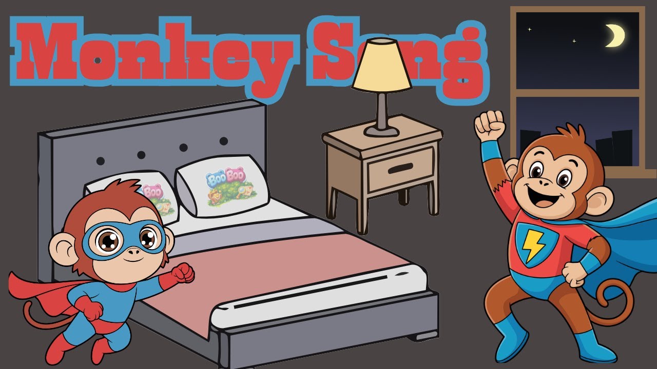 Funny Monkey Song 🐒🎶 | Fun Action Rhyme for Preschool Kids