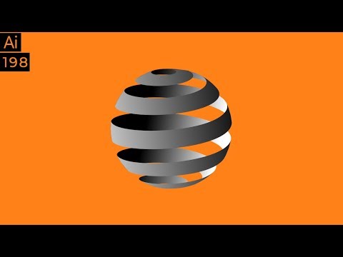 3D Spiral Ball in Adobe Illustrator