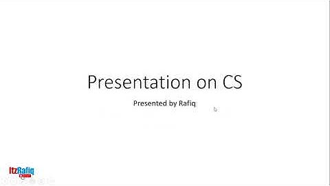 Office Application- Presentation Explanation | Class 9 Computer Science