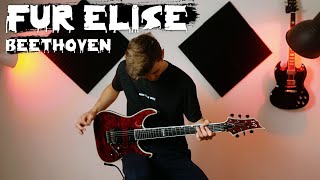 Video thumbnail of "Für Elise - Ludwig Van Beethoven - Electric Guitar Cover"
