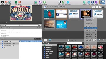 Propresenter Loop Announcements