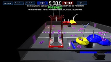 VEX Tipping Point 290 Driver Skills | xRC Sim