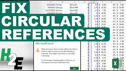 How to Find and Fix Circular References in Excel