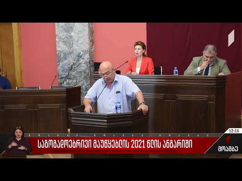 საზოგადოებრივი მაუწყებლის 2021 წლის ანგარიში