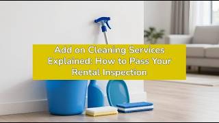 Add on Cleaning Services Explained: How to Pass Your Rental Inspection | Bond Cleaning In Wollongong
