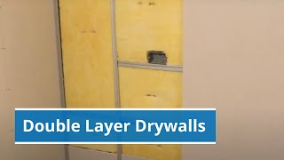 Double Layer Drywalls Noggin Channel Fixing For Double Layer Boarding
