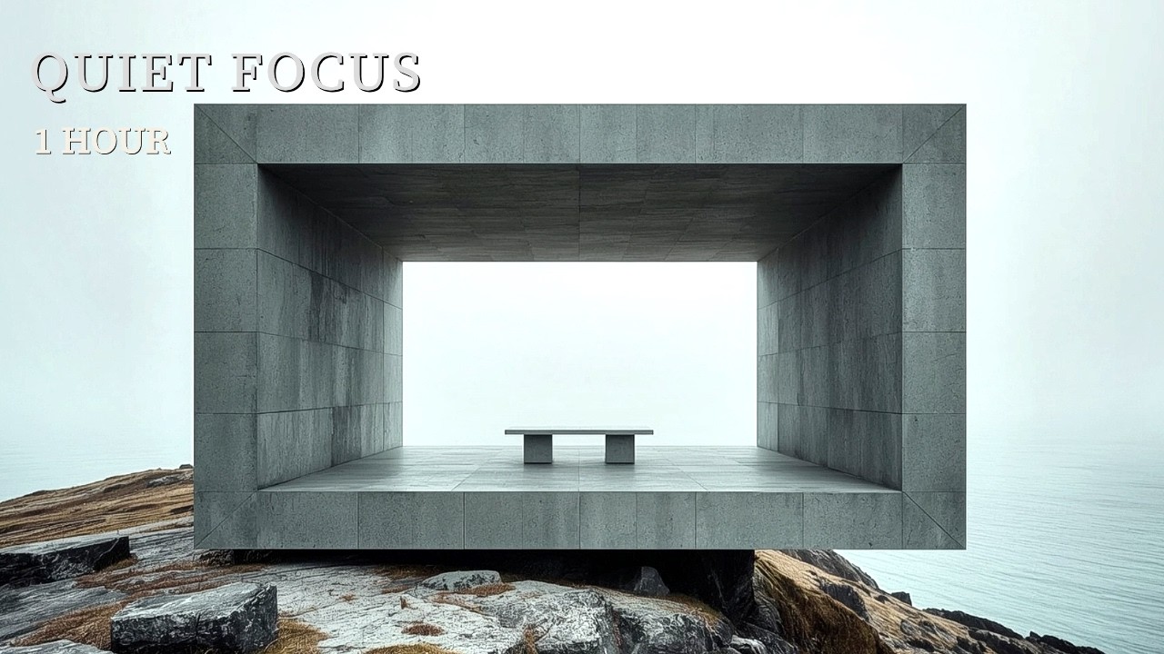 [Deep Focus] Silent Flow Study — 변화 없는 몰입 집중 음악 (1 Hour)