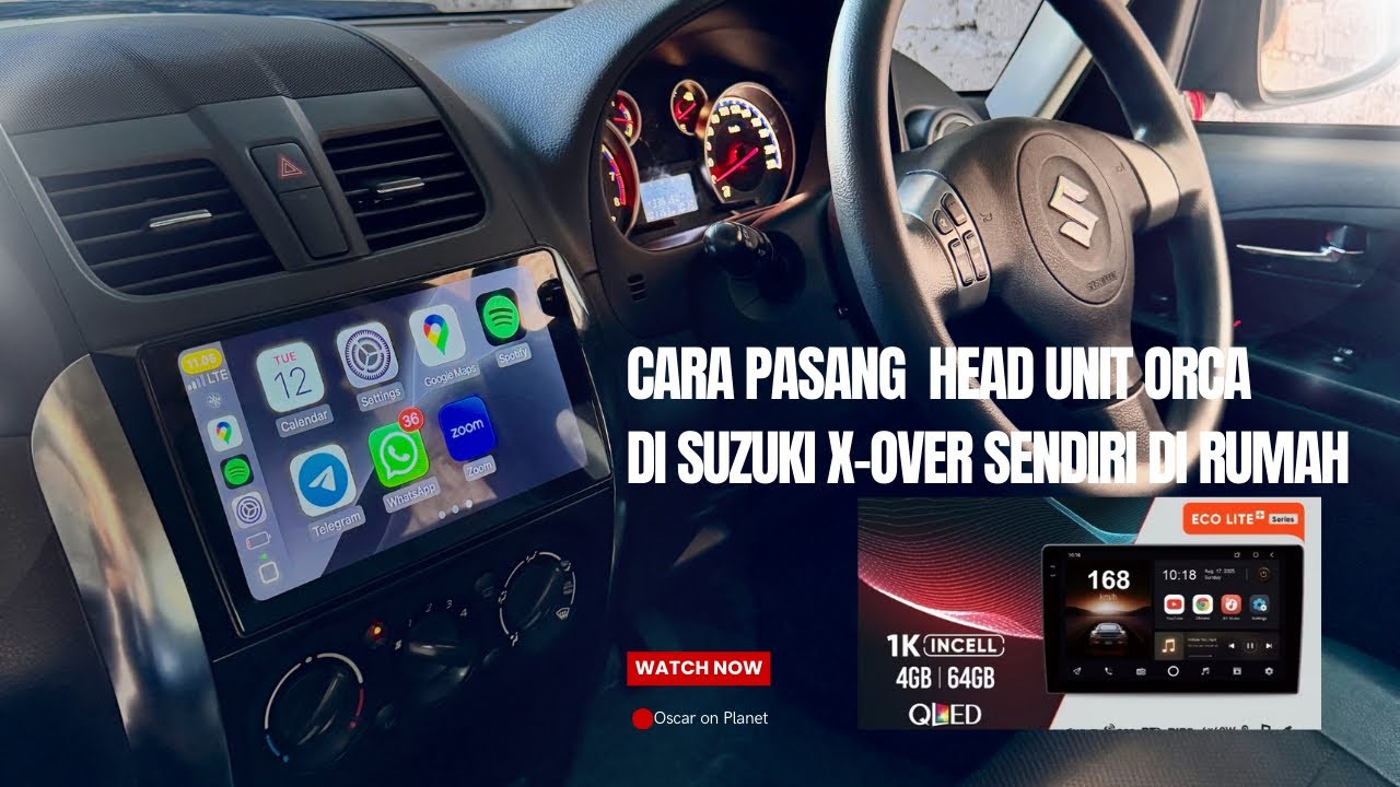 Cara Pasang Head Unit Orca di Suzuki Sx4 X-Over Sendiri di Rumah Tanpa Potong Kabel