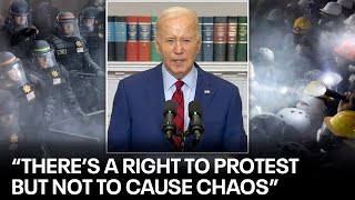 Latest: College protests must remain peaceful, Biden says by FOX 10 Phoenix 213 views 4 days ago 1 minute, 52 seconds