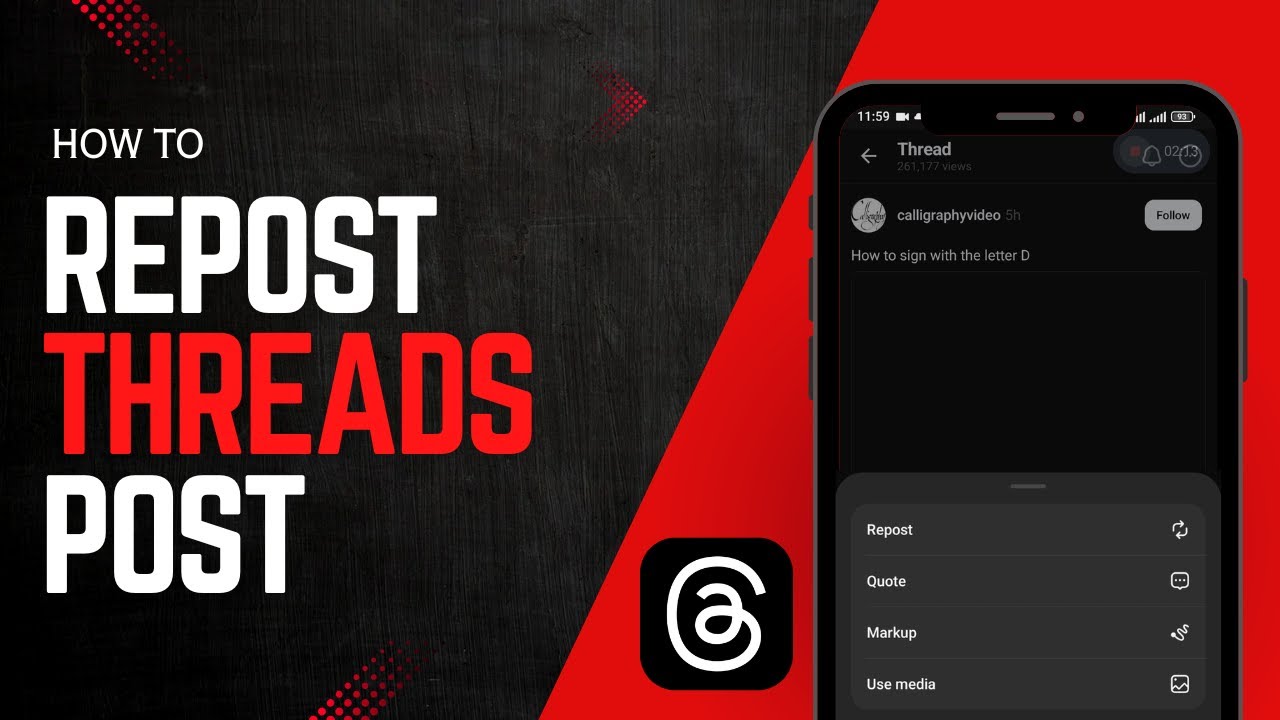 How to Repost on Threads - YouTube