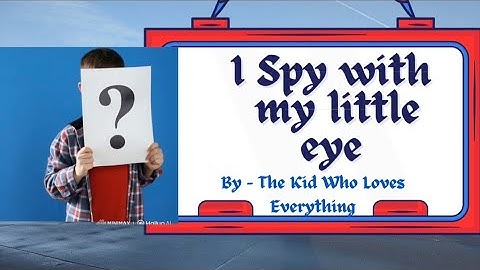 I Spy with my little eye. Find the hidden objects game