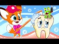 cepilla tus dientes infantiles y dibujos animados en Español 🦊🐰 @Kidstvfox